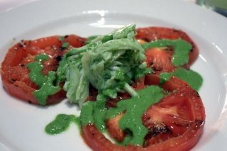 Receta de tomates con salsa verde