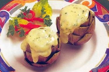 Receta de Alcachofas con queso