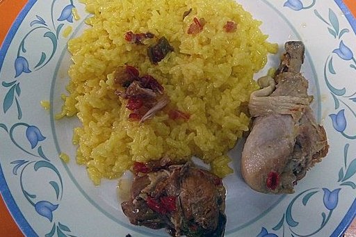 Receta De Arroz Con Muslos De Pollo<script async src=