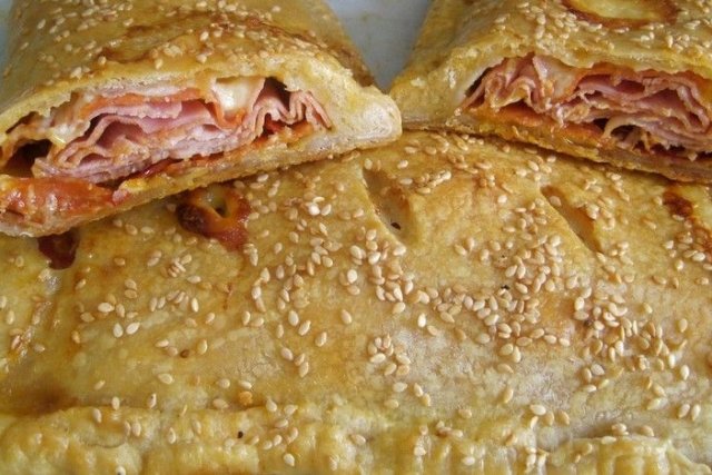 Receta de Calzone de jamón y queso