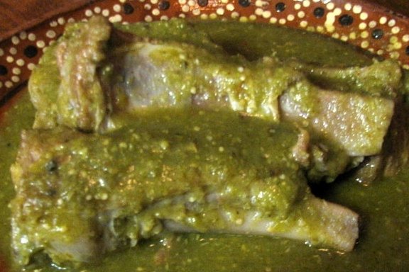 Receta de Cerdo con salsa verde