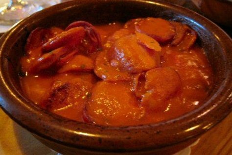 Receta de Chorizo en salsa picante