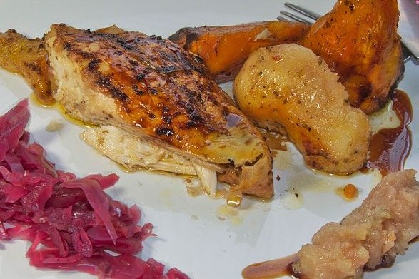 Receta De Pechugas De Pavo Con Pure De Castanas