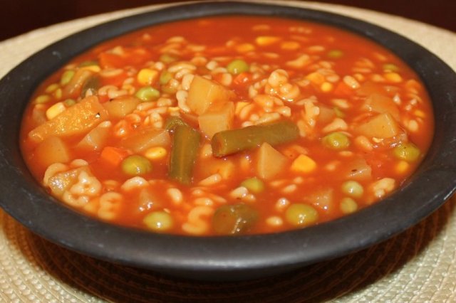 Receta de Sopa de letras