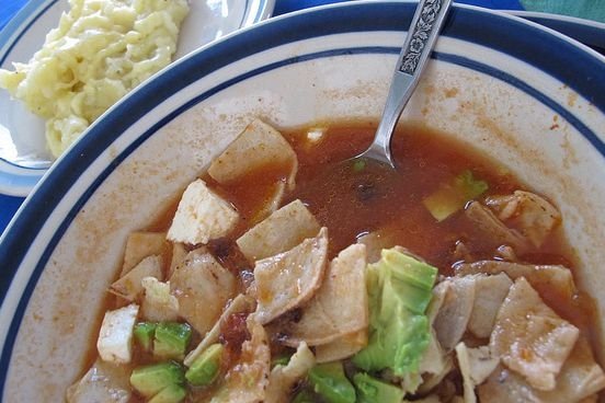 Receta de Sopa de tortilla