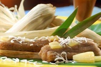 Receta de Tamales de piña y coco